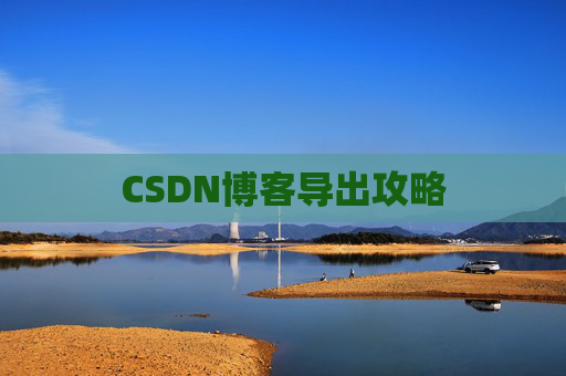 CSDN博客导出攻略